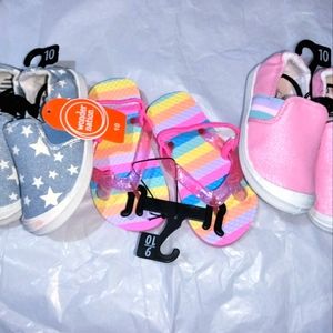 NWT little girl size 10 shoe bundle